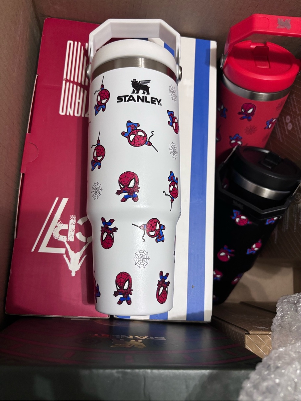 Spiderman White Travel Tumbler